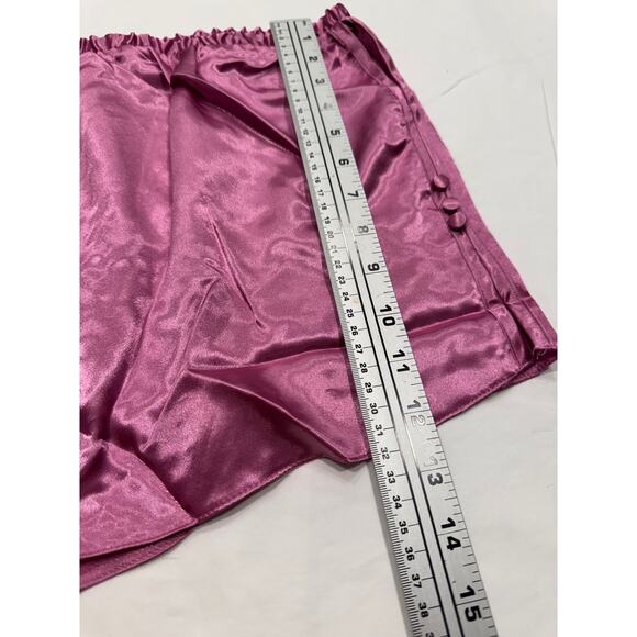 NEW Frederick's of Hollywood Delphine Satin Lace Sleep Set Plus 1X Pink NWT - Picture 10 of 12